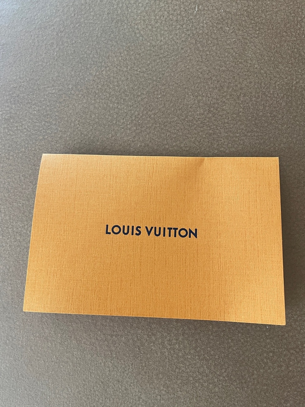 Louis Vuitton Receipt Holder Envelope Authentic LV Orange Document Sleeve
